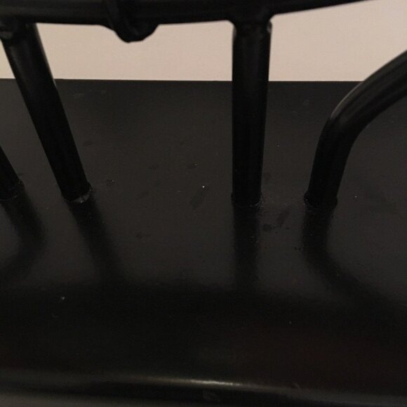 Hand-Painted Abstract Glass Decorative Vase With Stand - Picture 6 of 6